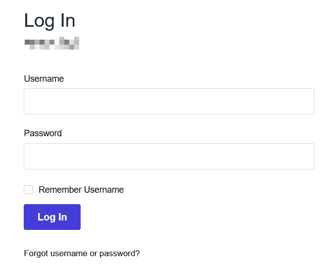 enter credentials