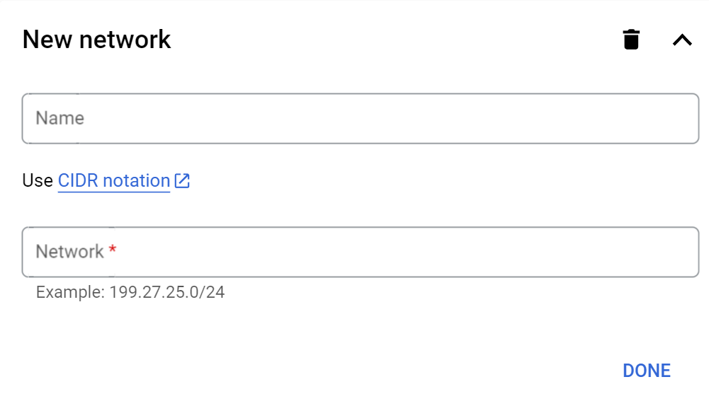 add network